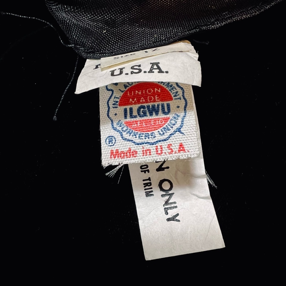 Vintage Jo Ed Sophisticates Union Made Black Dress - Picture 13 of 14